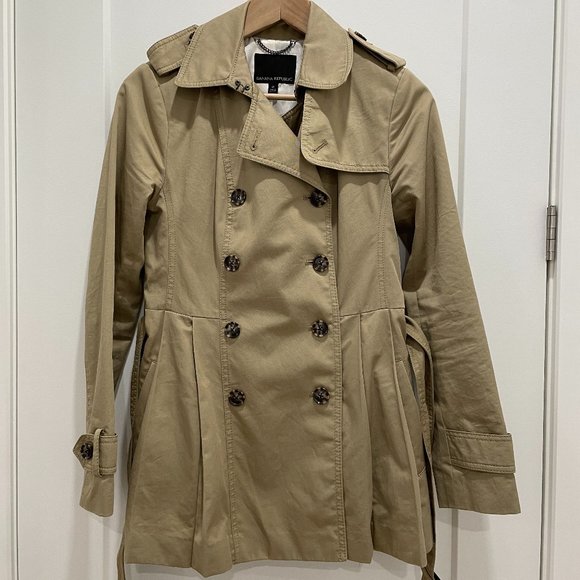 Banana Republic Trench Coat - Size 0 - Picture 1 of 2